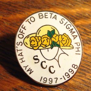 Beta Sigma Phi Vintage 1997 Sorority Lapel Pin